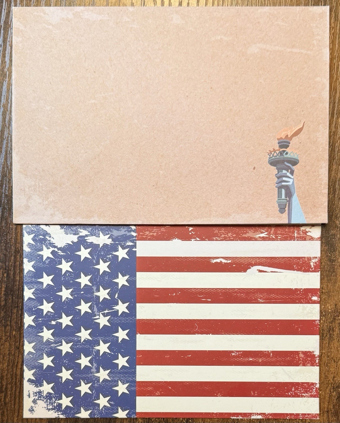 Patriotic Flag USA July 4 Memorial Day Military Greeting Card GC33