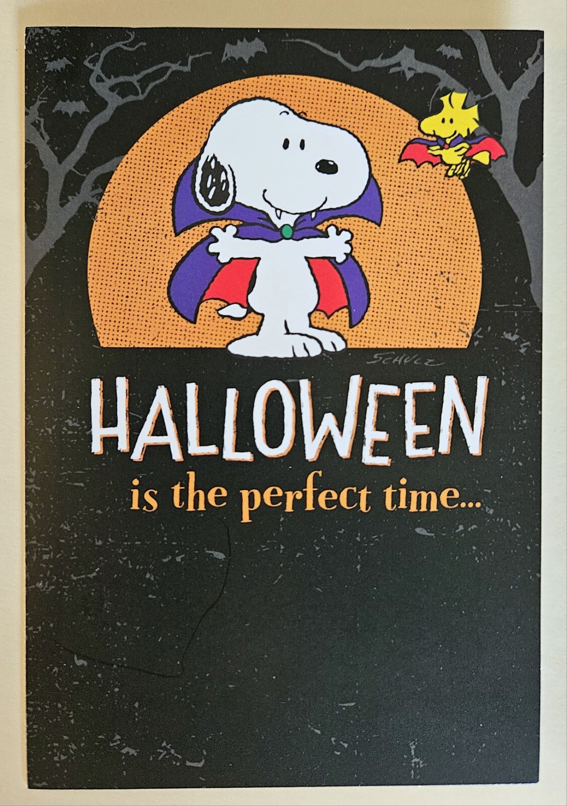 Happy Halloween Peanuts “Snoopy” / Greeting Card (incl. Envelope 4×6″)