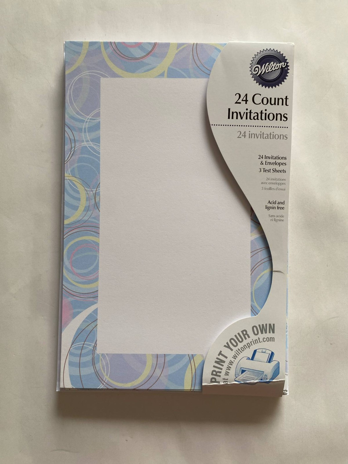19 blank Cards and Envelopes for Invitations Wilton wed ( 19 sets only, not 24)