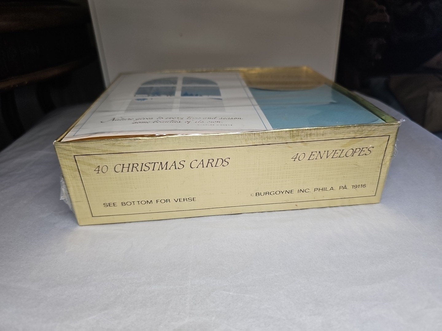 Vintage Cards By Kristen Burgoyne Christmas Cards 40 Count 7614 NEW