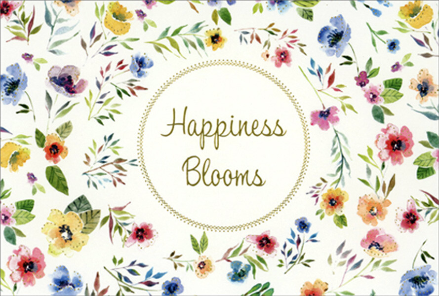Pictura Dainty Flowers Happiness Blooms Birthday Card