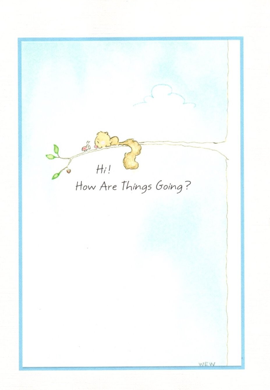 Best Friend Friendship Squirrel Squirrels Blank Inside Ambassador Greeting Card