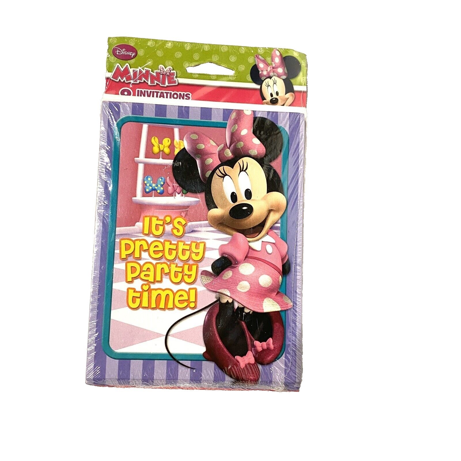 minnie mouse birthday party invitations thank you postcards envelopes