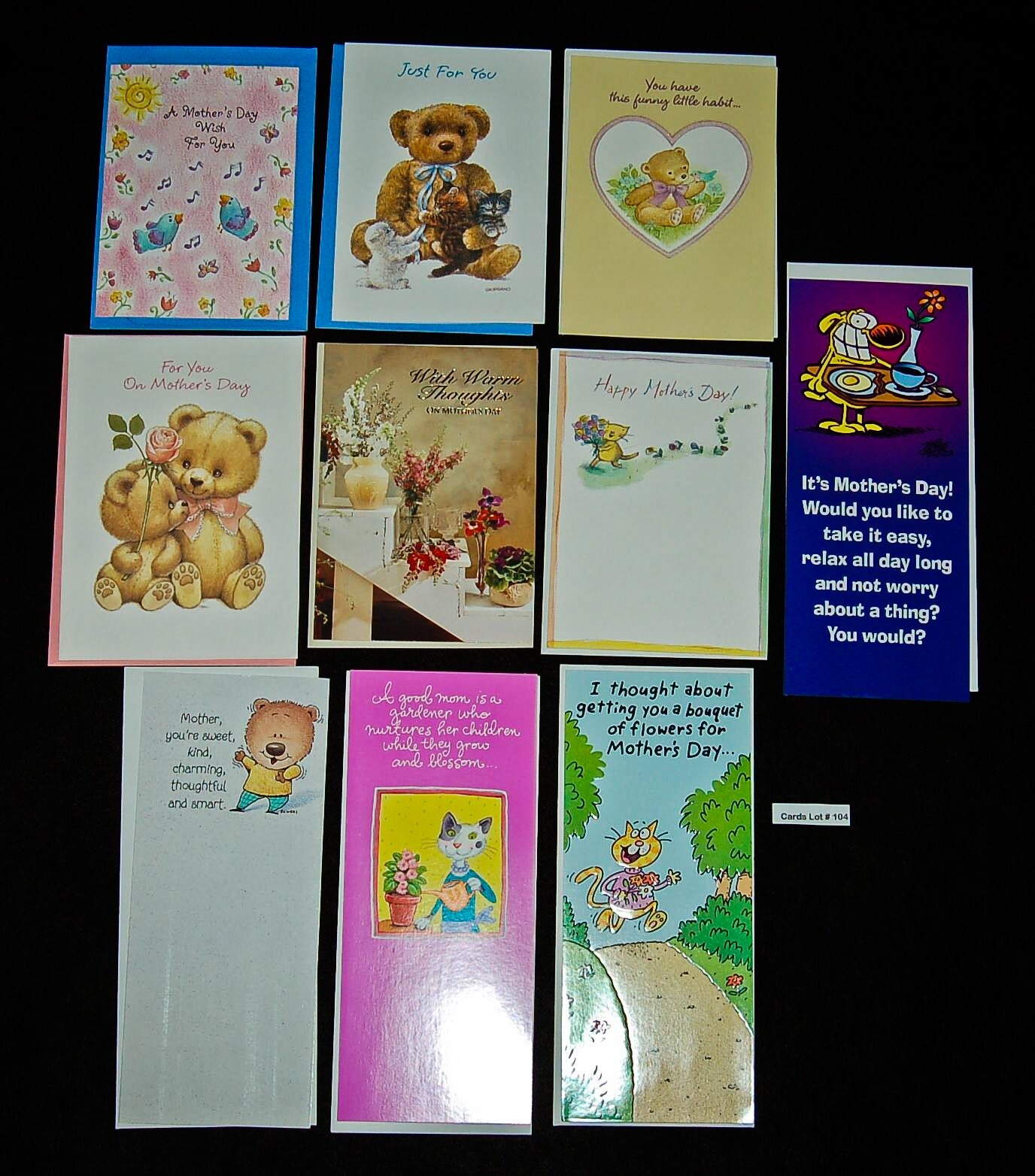VINTAGE 10 Cards Mother’s Day GIBSON 1990’s NEW IN ENVELOPES! Lot#104