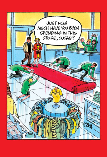 Red Carpet Funny Birthday Card – Greeting Card by Nobleworks by Nobleworks