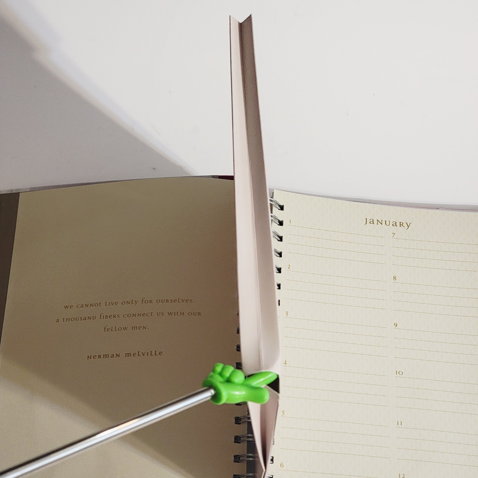 Floral Greeting Card Organizer Book 24 Pockets Month Divider 21 x 25 cm