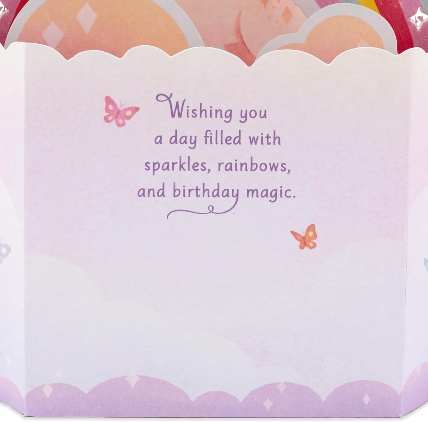 Unique 3D Pop-Up Card with Unicorns and Music – Perfect Gift for Birthdays