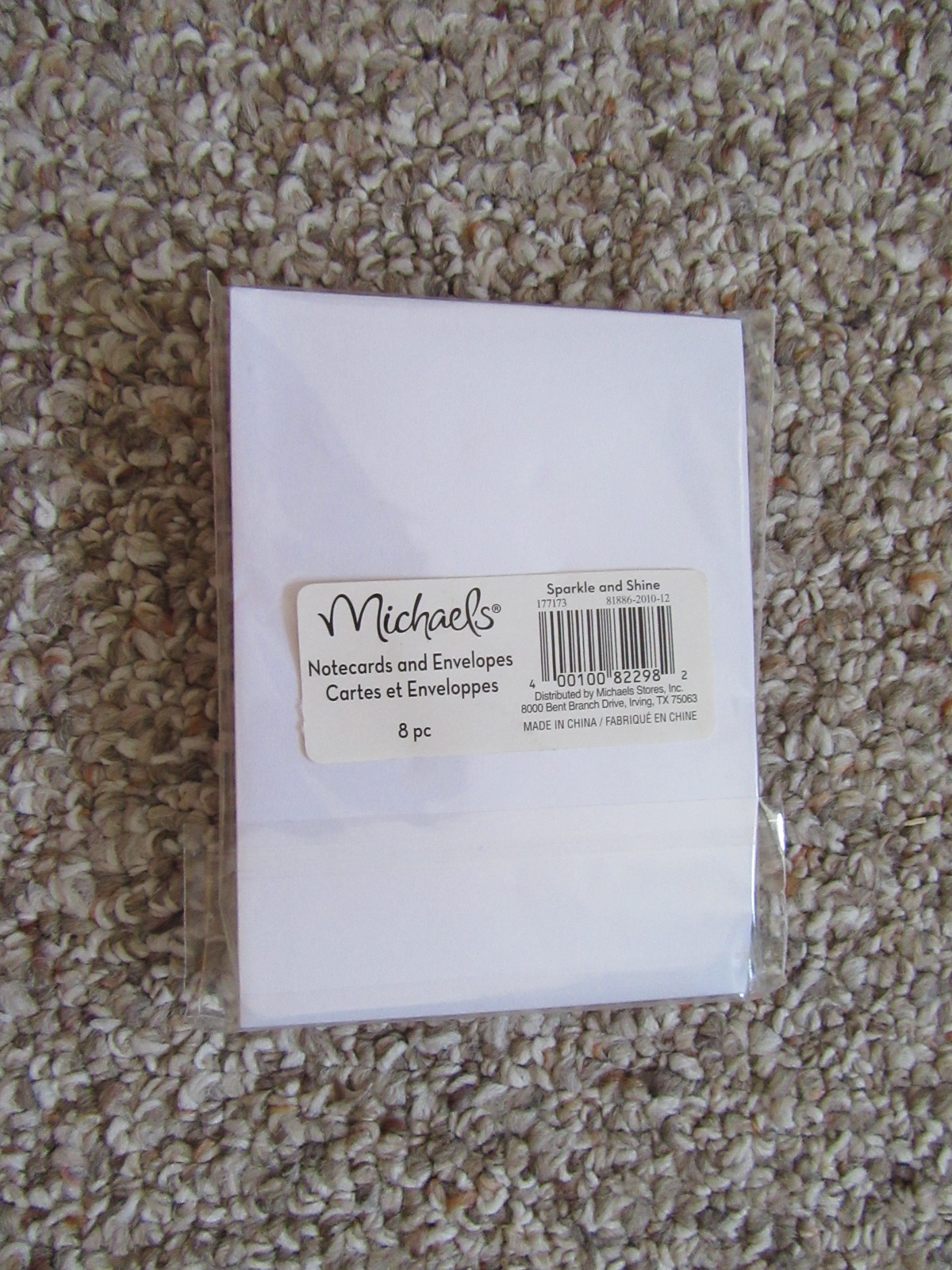 Michaels Thank You Notecards and Envelopes Sparkle & Shine *8 pcs* (SEALED)