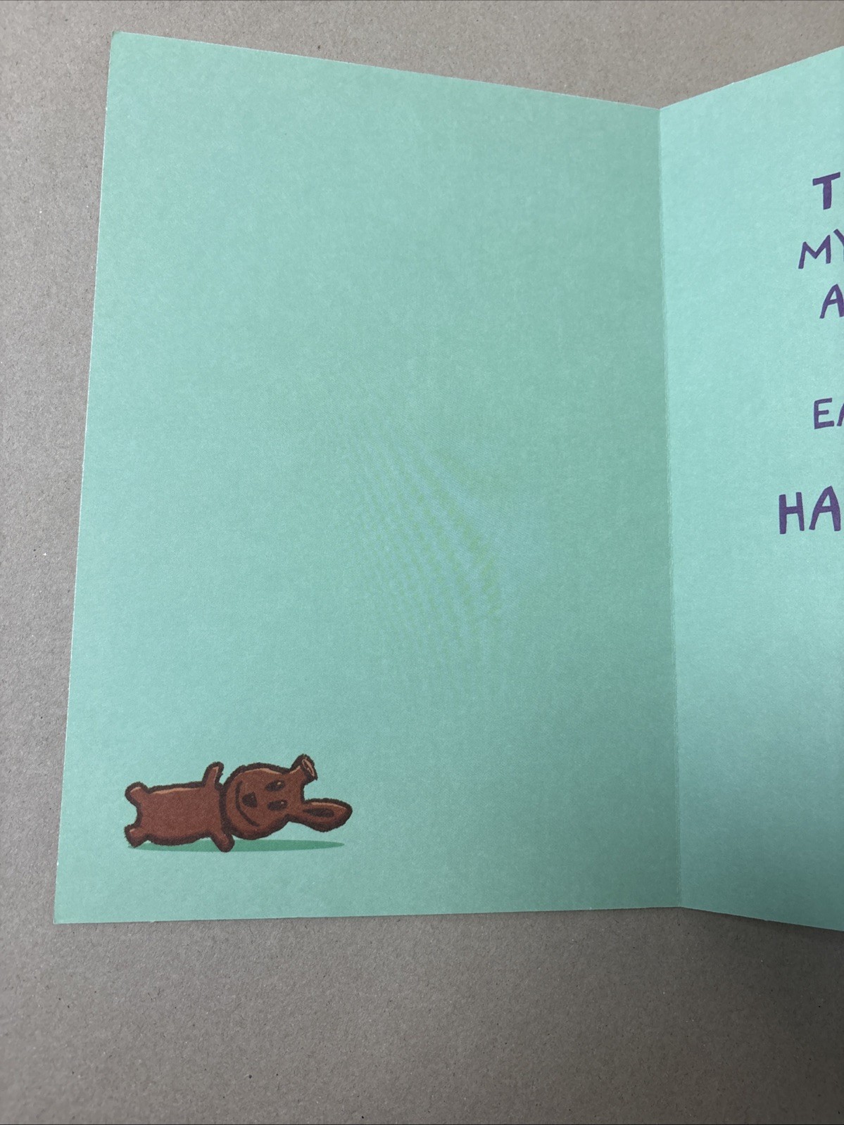 Easter Funny Hippity Hoppity Candy 5.5”x8” Hallmark Greeting Card