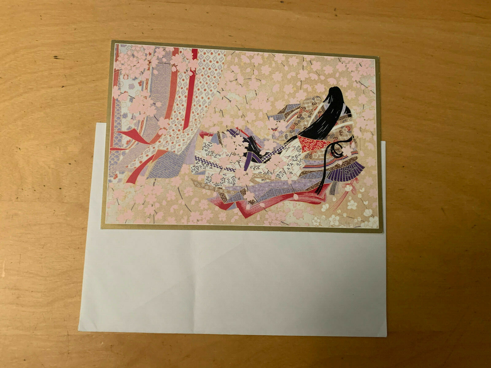 UNKNOWN JAPANESE BON COLOR, CHIKYU GREETING CARD NEW W/ ENVELOPE