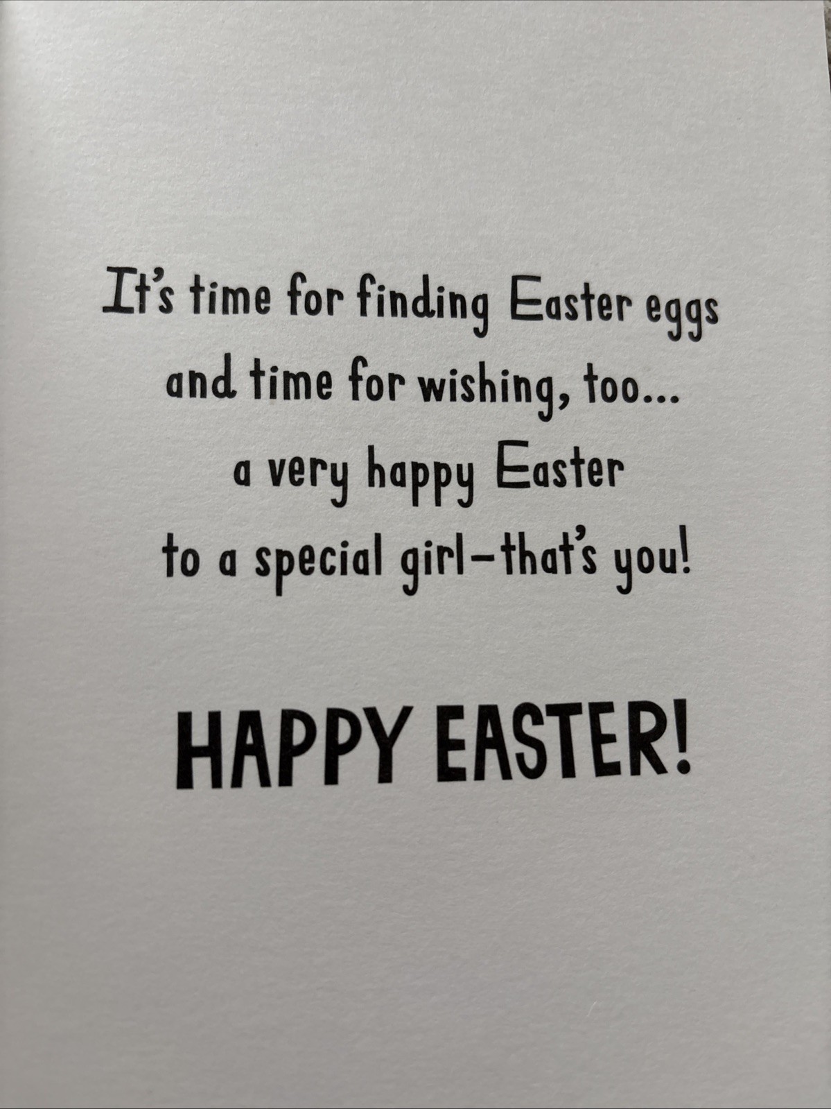 Easter 🐣 GRANDDAUGHTER Special Girl 5”x7” Hallmark Greeting Card