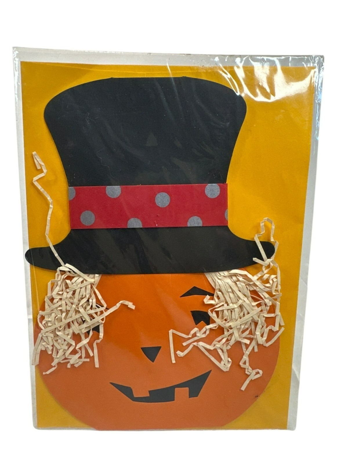 Meri Meri Halloween Pumpkin Greeting Card Envelope Scarecrow Fall