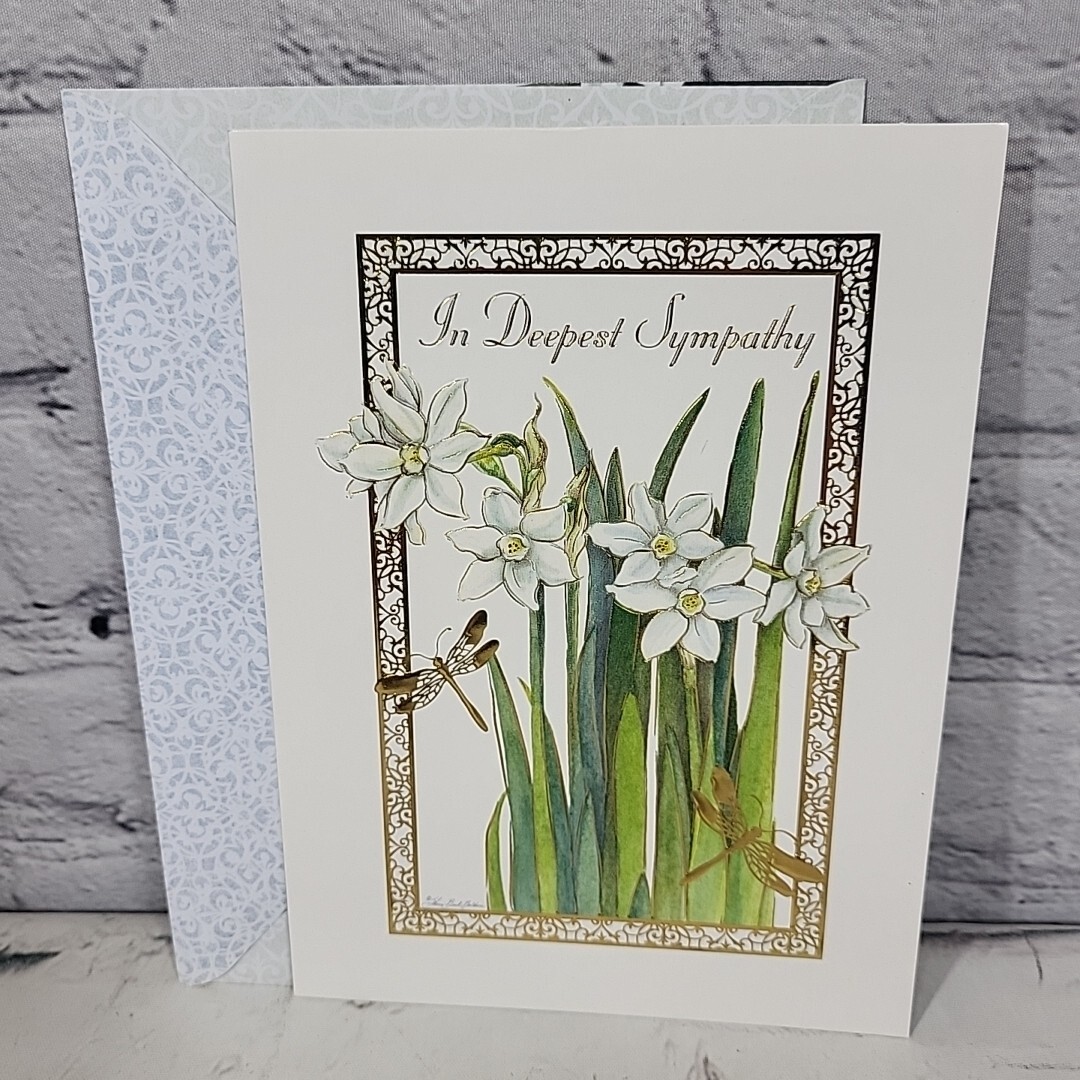 In Deepest Sympathy Card with Printed Envelope Thoughts and Inspirations