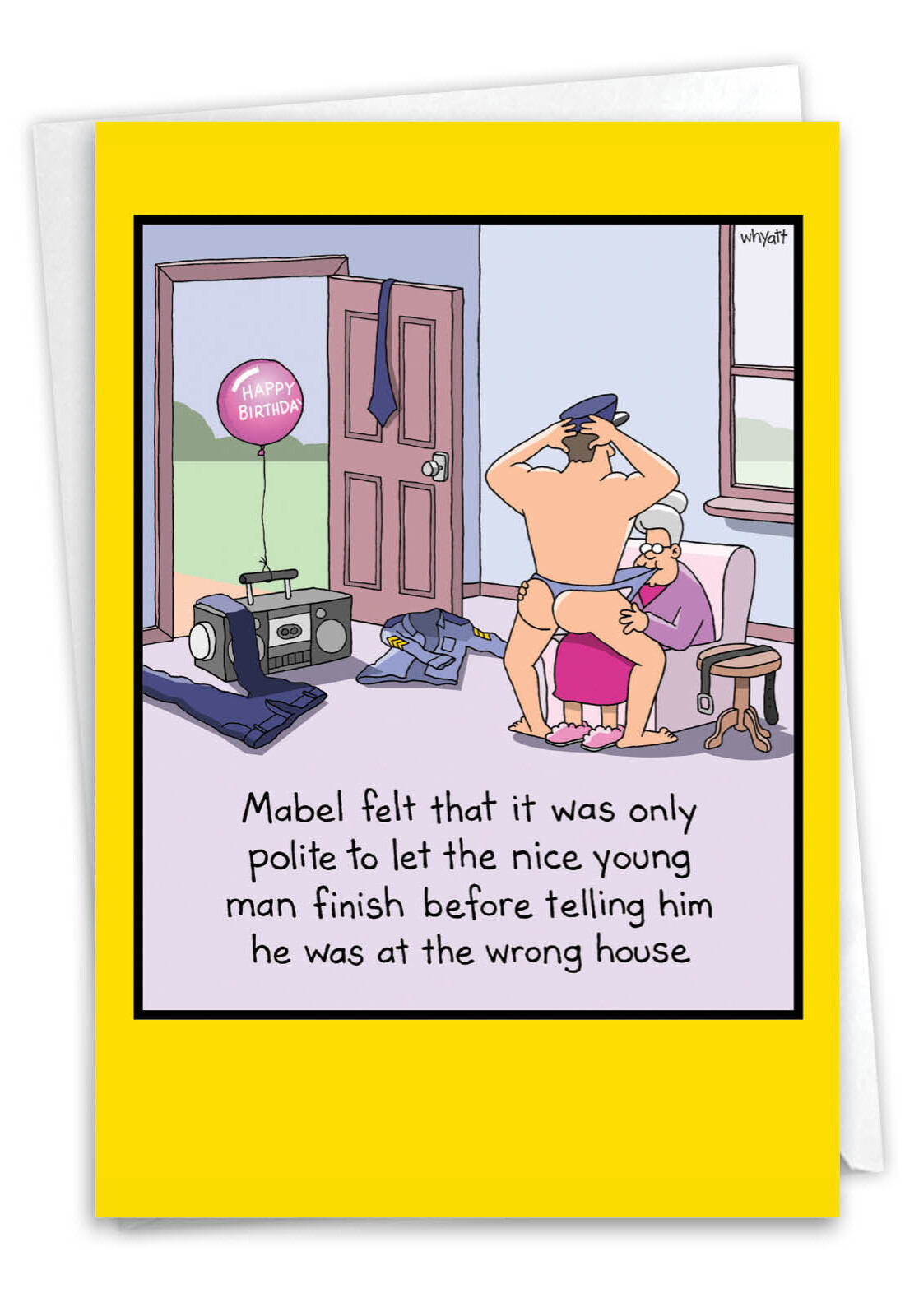 Strippergram: Hilarious Birthday Printed Greeting Card