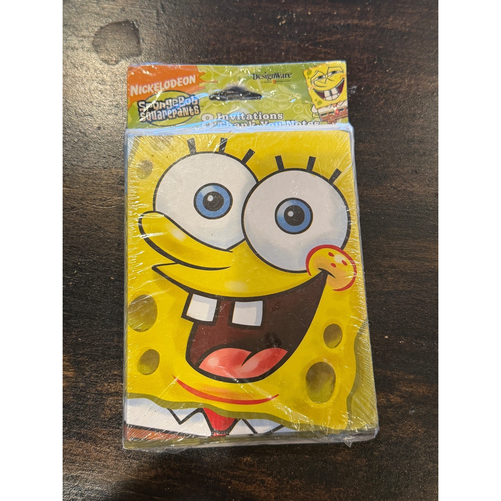 SpongeBob SquarePants Invitations 8 ct 2007 Vintage Birthday Cards Nickelodeon