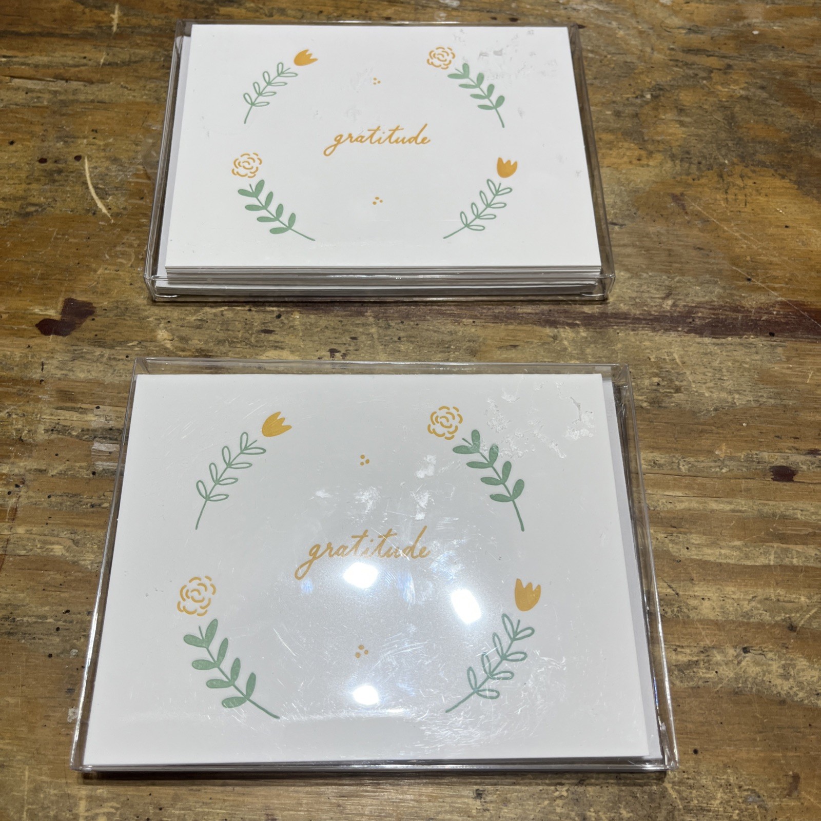 Thank You Cards-“Gratitude” Theme by Ink Meets Paper -12 Cards w/Envelopes