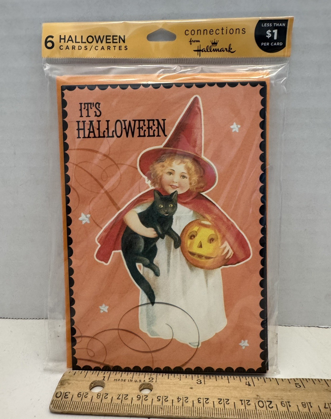 Hallmark Connections Halloween “It’s Halloween” Greeting Cards Pack of 6, Girl