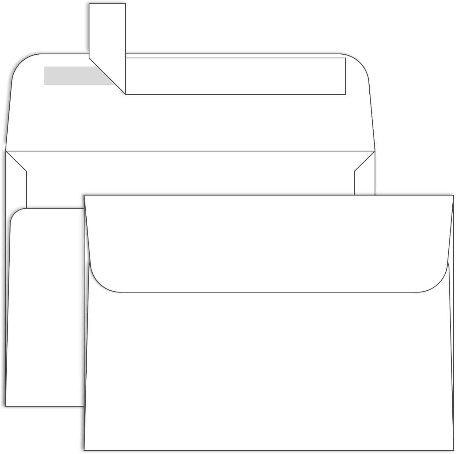 A7 Printable White Envelopes 5X7 250 Pack – Quick Self Seal, for 5X7 Card