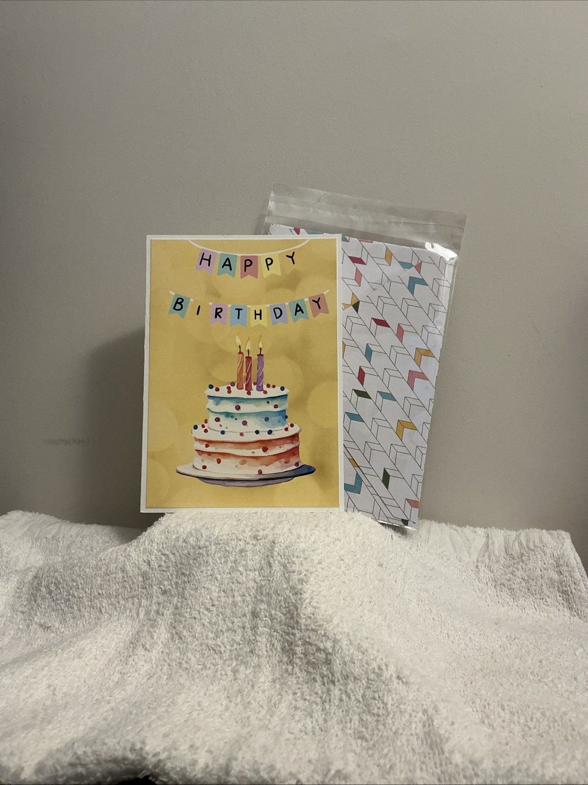 Handmade 5×7 Inch Birthday Greeting Card with Envelope