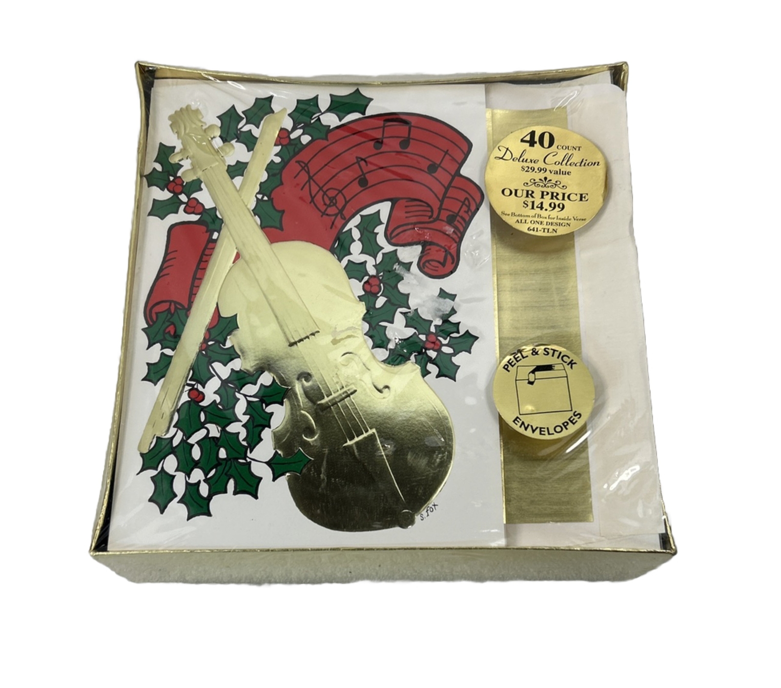 Paper Magic Group 40 Christmas Holiday Greeting Cards Envelopes Peel and Stick
