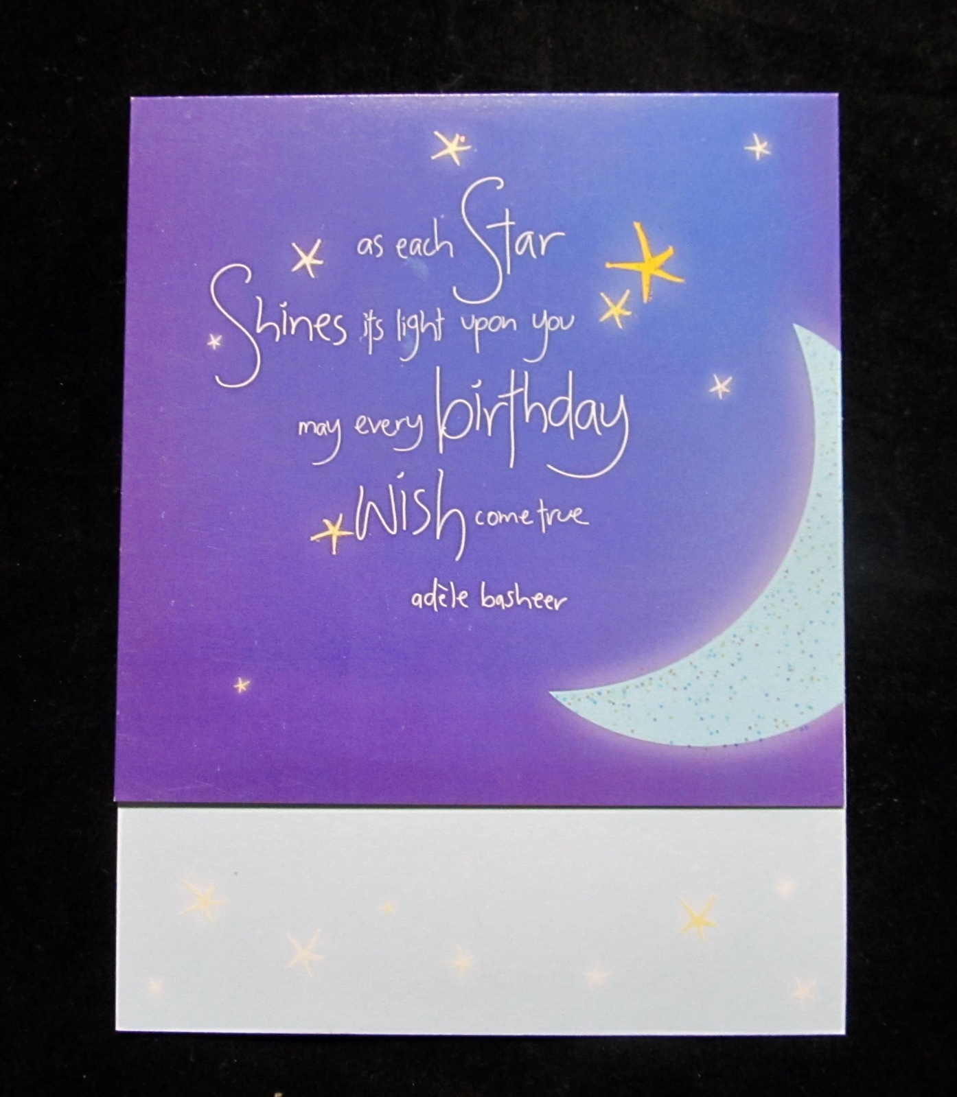 Leanin Tree Birthday Greeting Card Moon Stars Multi Color Notions Series P24