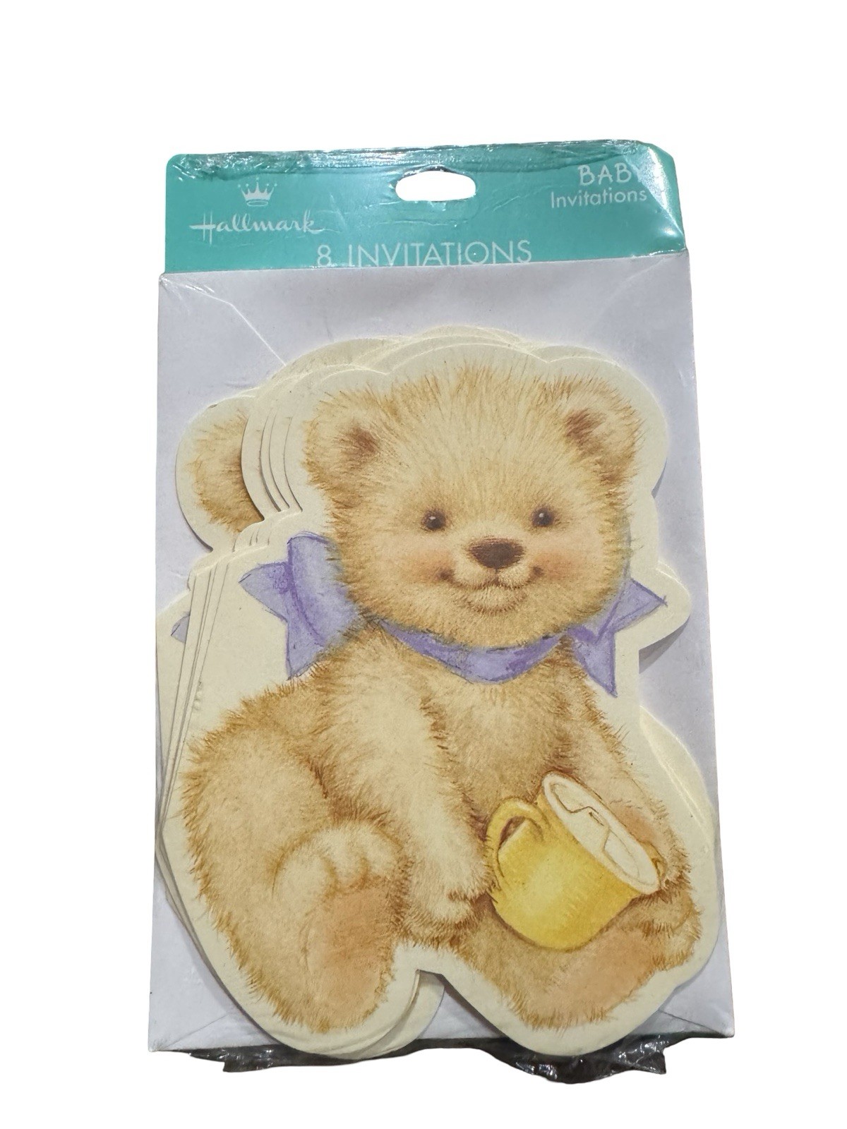 Vintage Hallmark Teddy Bear Baby Shower Invitations 8