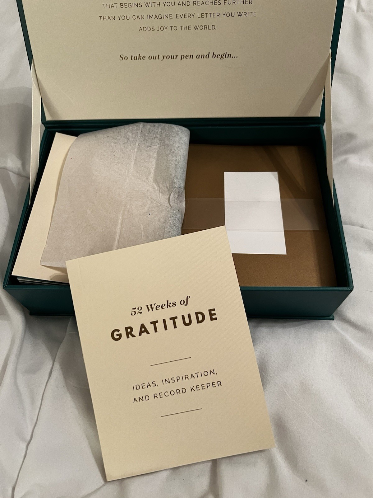 New Gratitude Kit 52 Folded Thank You Cards w/ Envelopes & Journal graduation