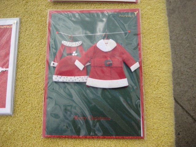 Lot of 6 PAPYRUS Christmas Holiday Cards new sealed # F