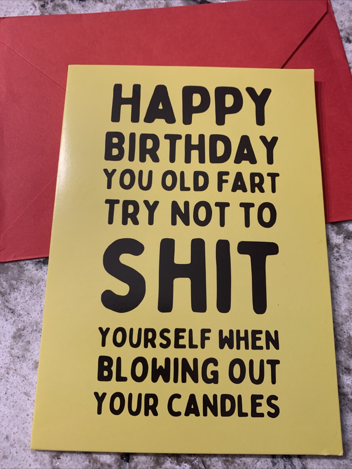 Happy Birthday Old Fart “Over 18” Funny Blank Inside 4.65”x6.75” Greeting Card