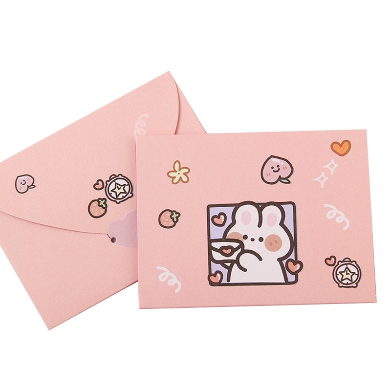 Lovely Letter Writing Paper Invitation Card Birthday Wishes Postcard for Student