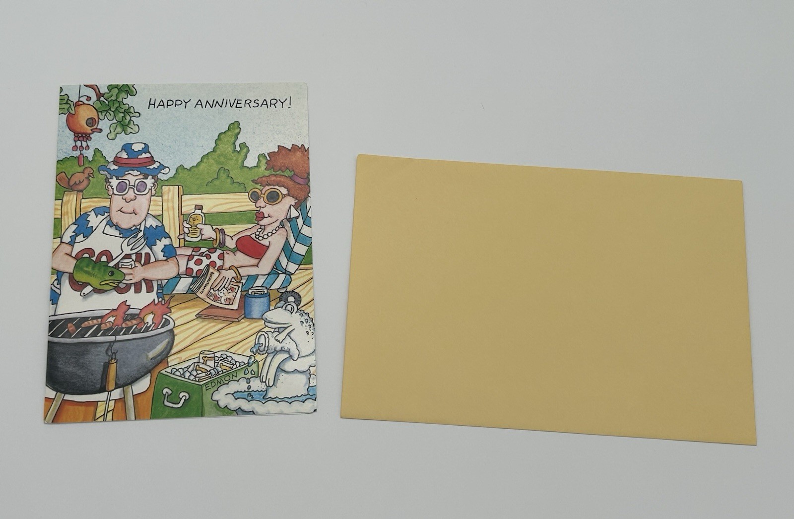 Happy Anniversary! Card – with yellow envelope