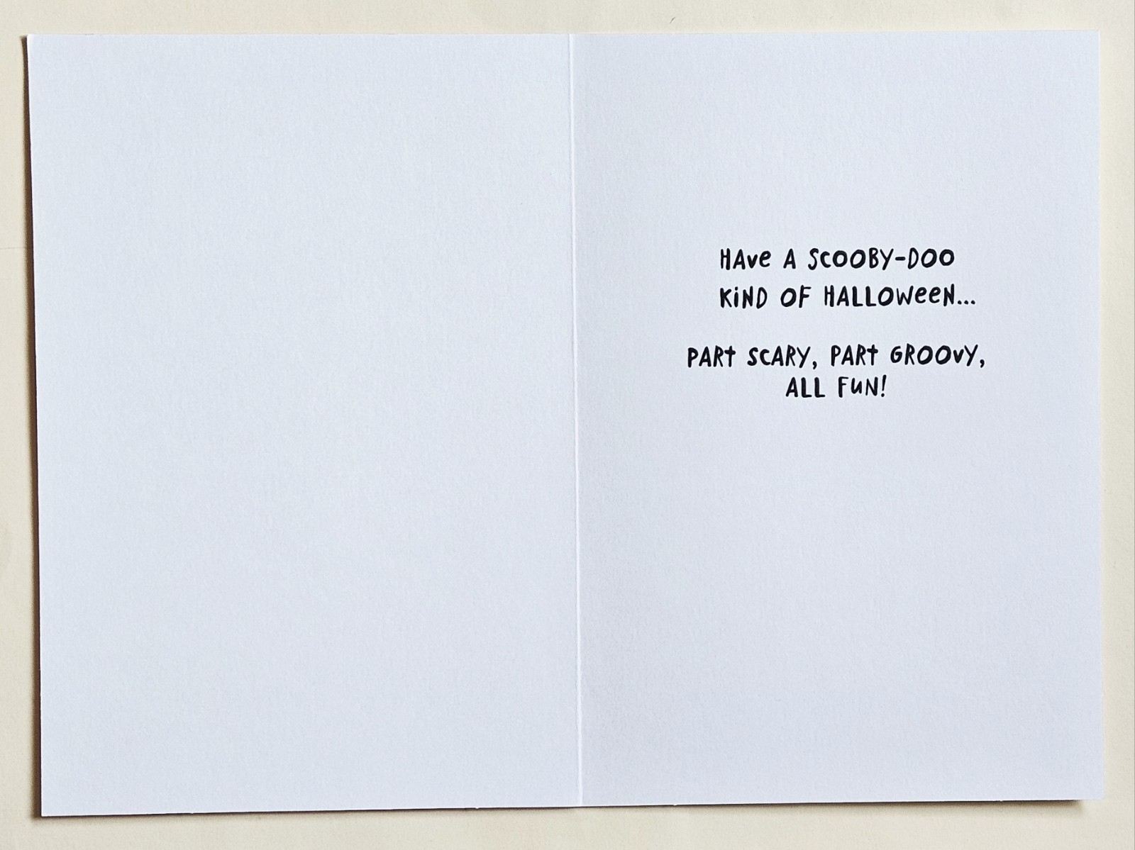 Happy Halloween / Scooby-Doo Greeting Card (+ Envelope 7×5″)