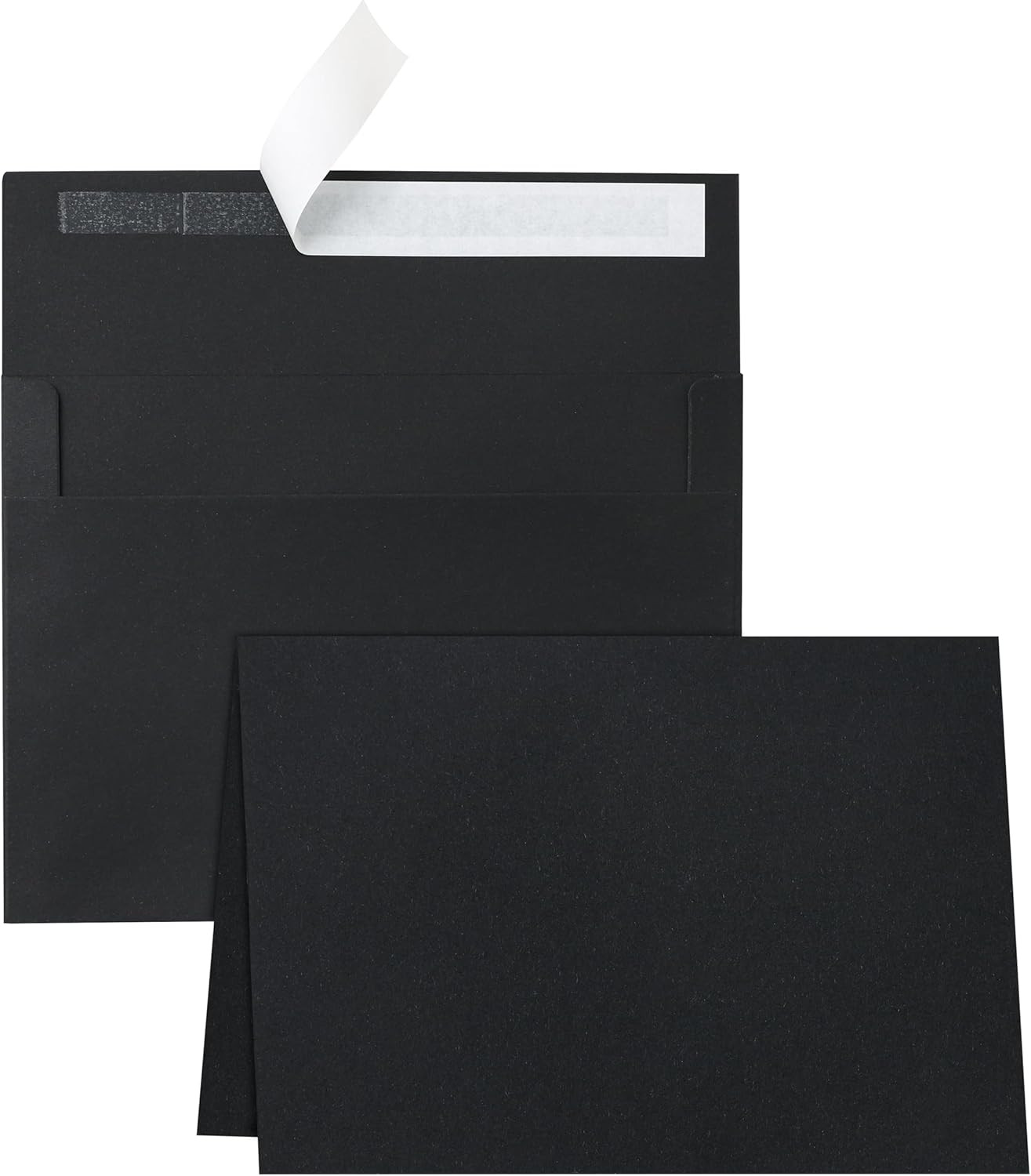 Black Blank Cards with Envelopes 5 X 7 Heavyweight Folded Cardstock and Printabl
