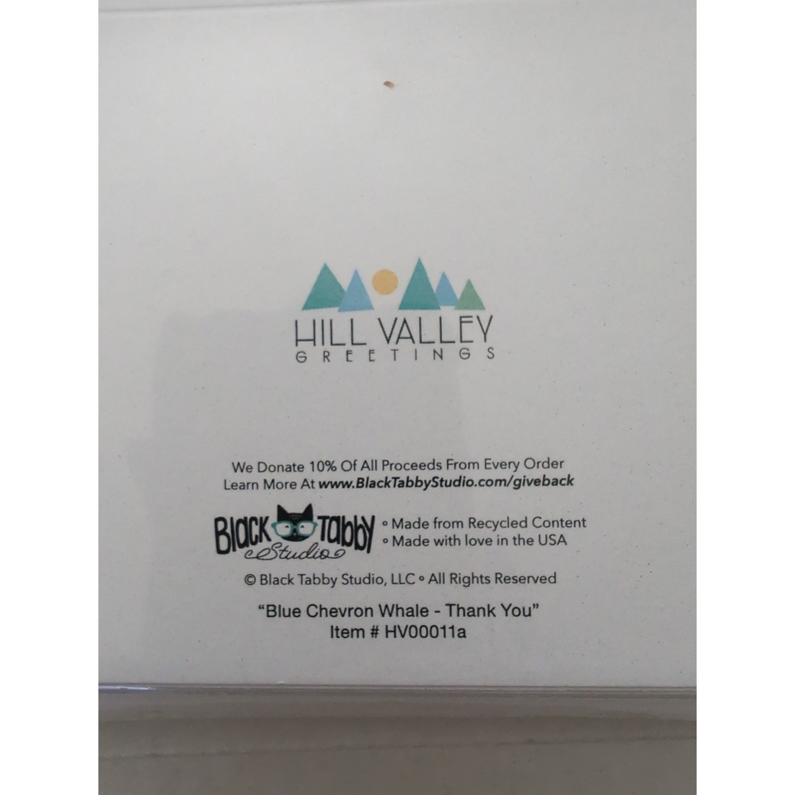 Blue Chevron Whale Baby Thank You Cards 48 Count NEW HILL VALLEY GREETINGS
