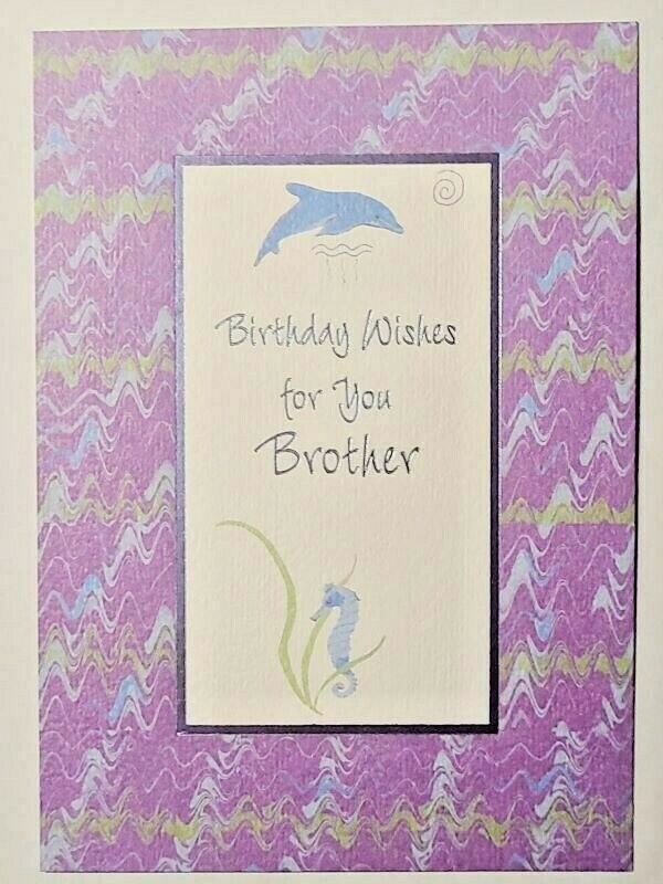 1 Birthday Greeting Card/Envelope Brother Bro Love Family Step Big Little Apart