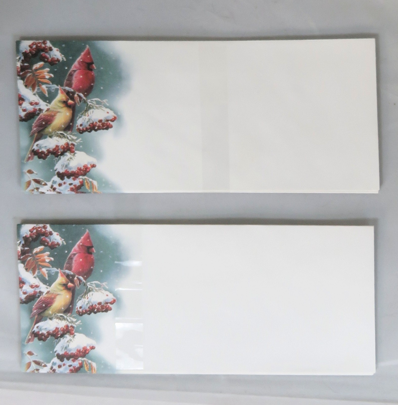 18 Leanin’ Tree Cardinals in Snow Christmas Letter ENVELOPES ONLY 9.5″x4.25″ #10