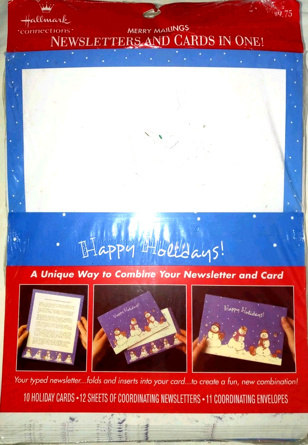 HALLMARK CONNECTIONS Newsletter Pages and Cards in One! 10 Cards & 11 Envelopes