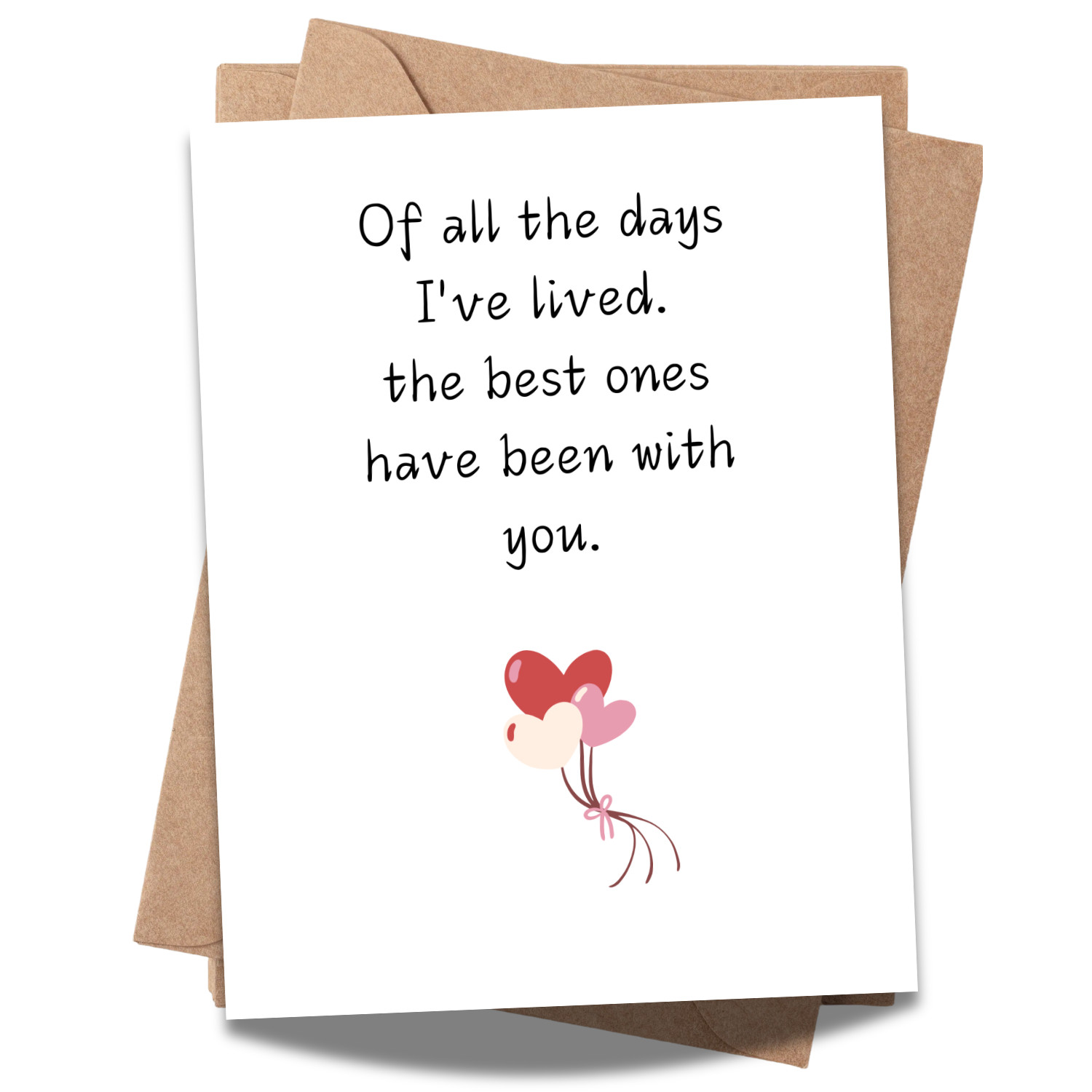 Romantic Love Card for Wife or Husband | Valentine’s & Anniversary Card for Him