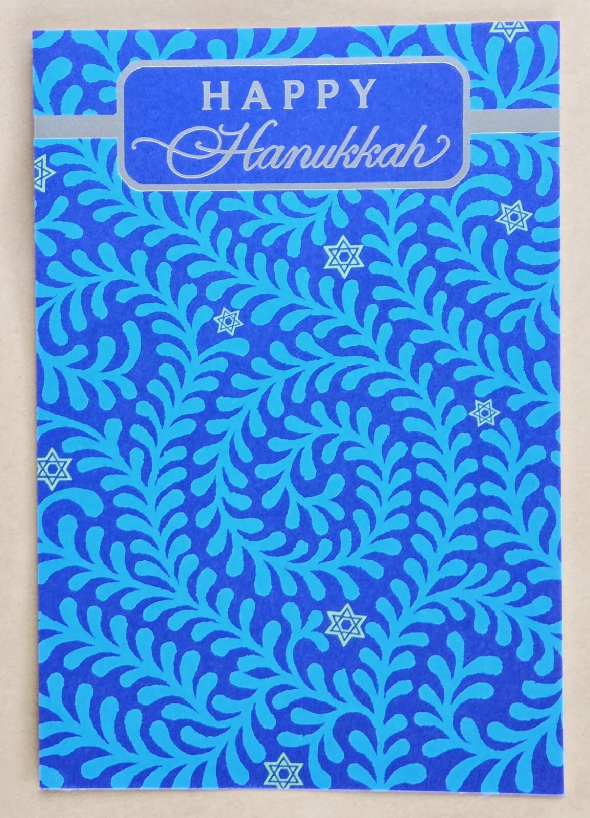 Happy Hanukkah Greeting Card/ (+ Envelope 5×7″).