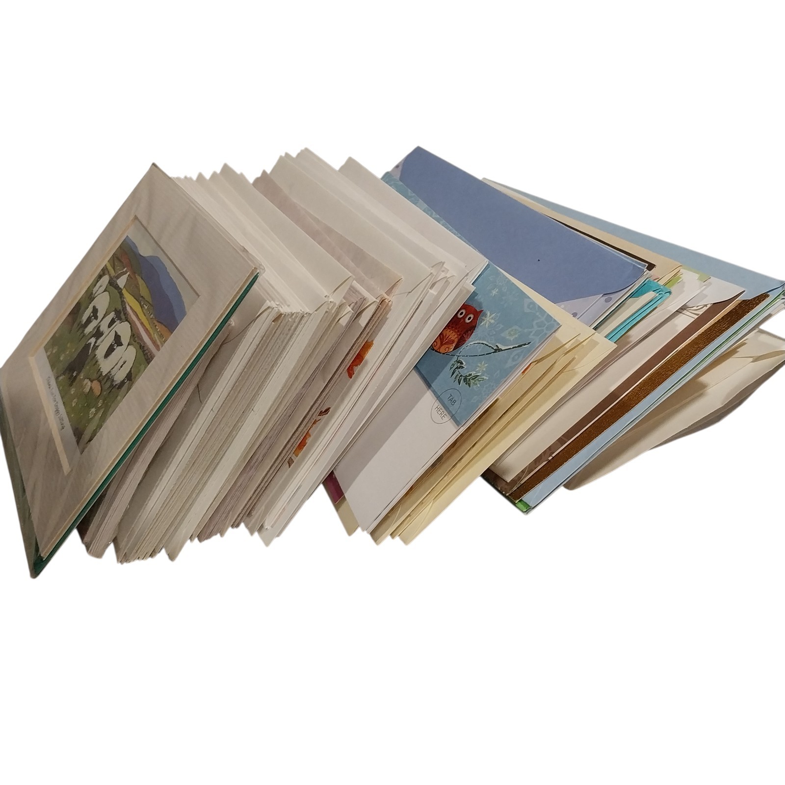 Huge Lot Of Greeting Note Cards with Envelopes Mixed Blank Crafts