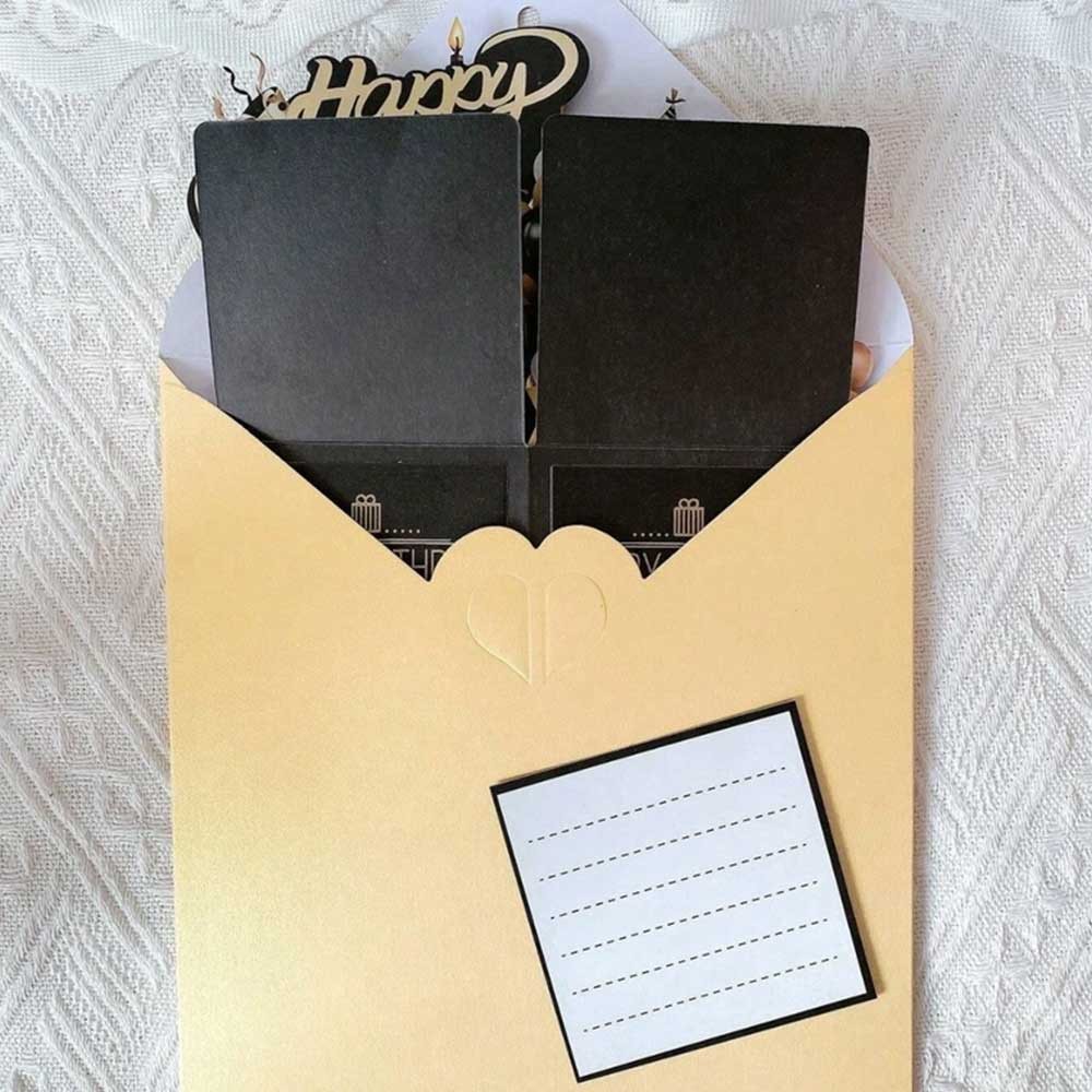 3D Pop Up Birthday Card with Envelope Laser Cut Greeting Card for Her/Him