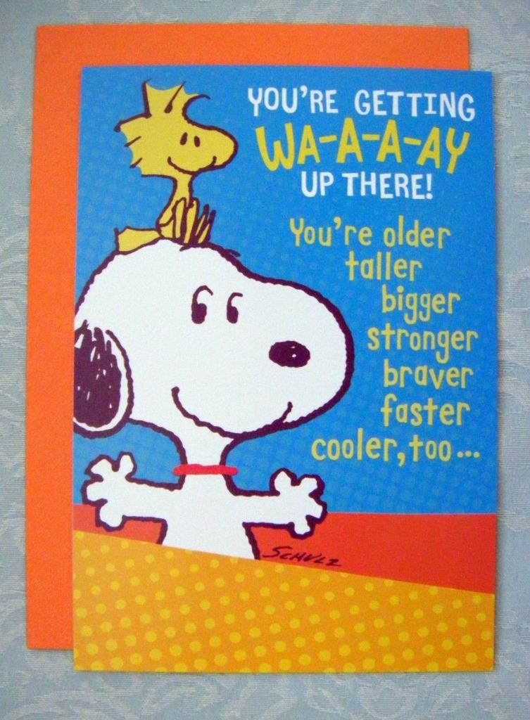 Peanuts Snoopy Kid’s Child’s Birthday Greeting Card by Hallmark New (3108)