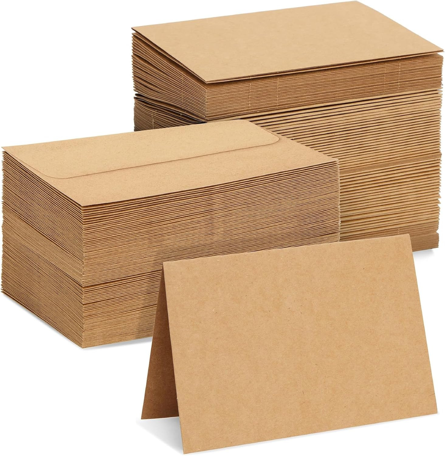 Blank Kraft Paper Cards & Envelopes – 4 X 6 In, 100-Pack – for Wedding Invitatio
