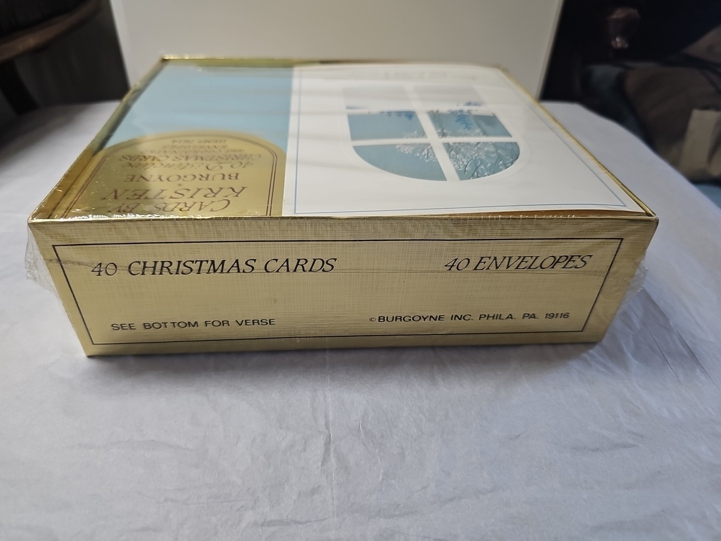 Vintage Cards By Kristen Burgoyne Christmas Cards 40 Count 7614 NEW