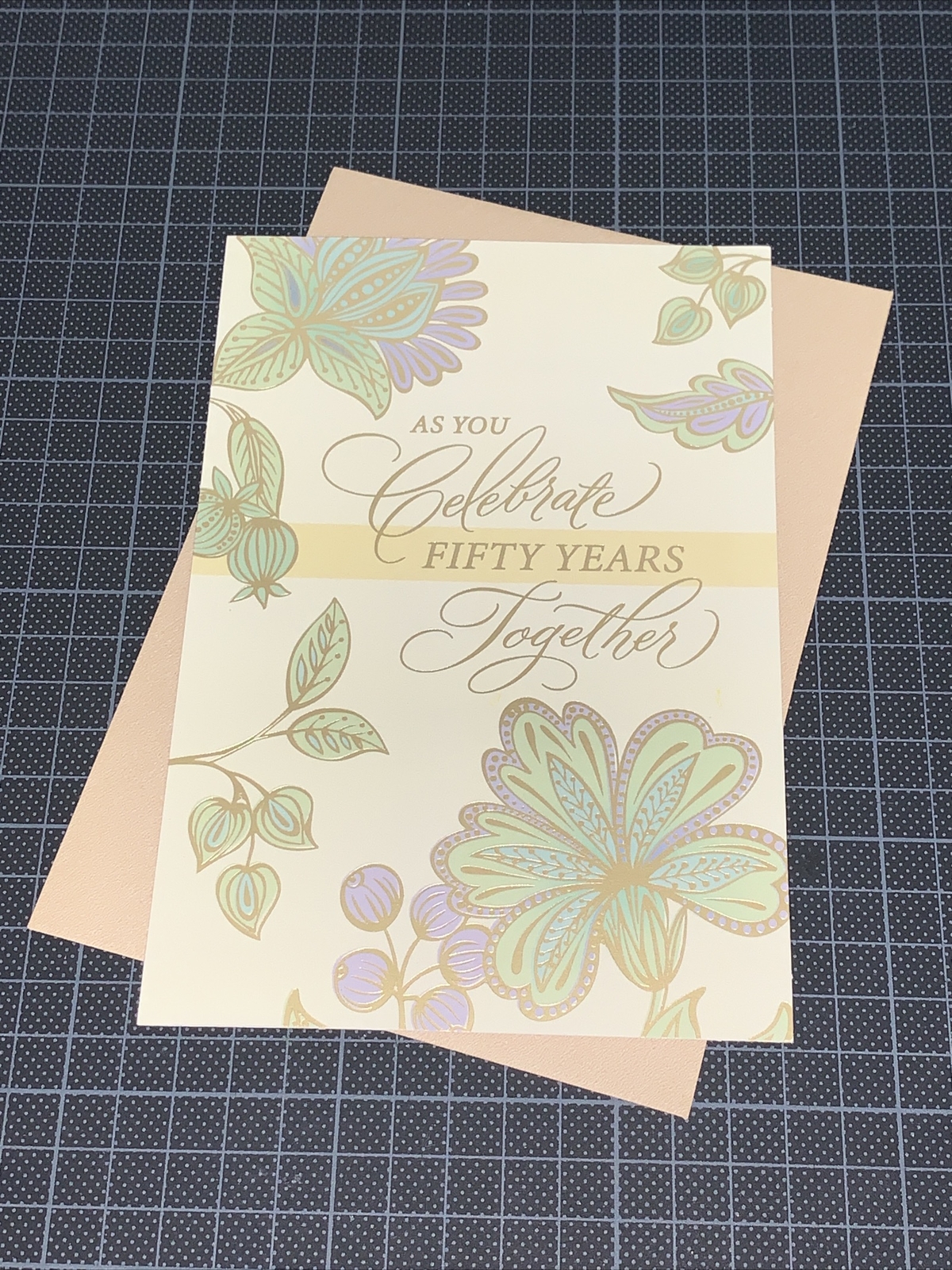 Hallmark 50th Golden Anniversary Card: Wonderful Example Love Sharing Milestone