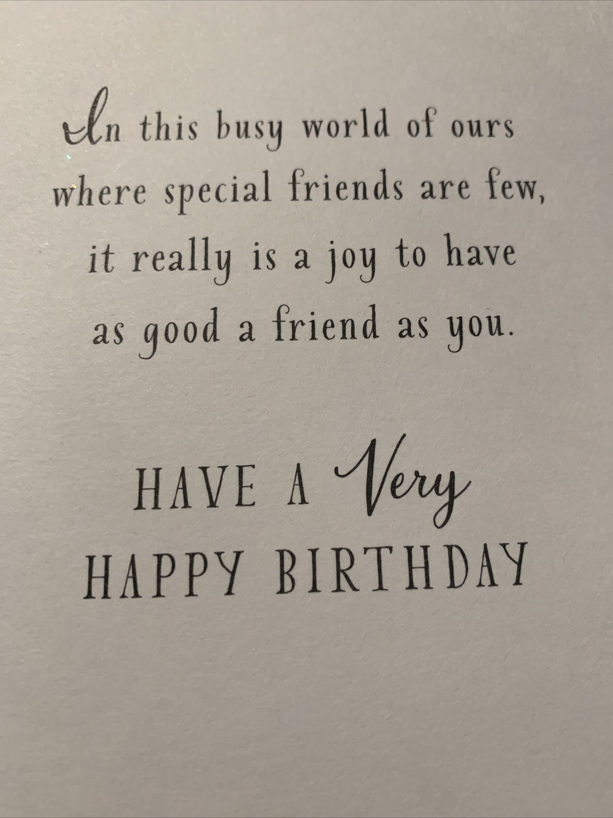 4 Cards – Birthday For My Friend Special Friends 5”x7” Hallmark Greeting Card
