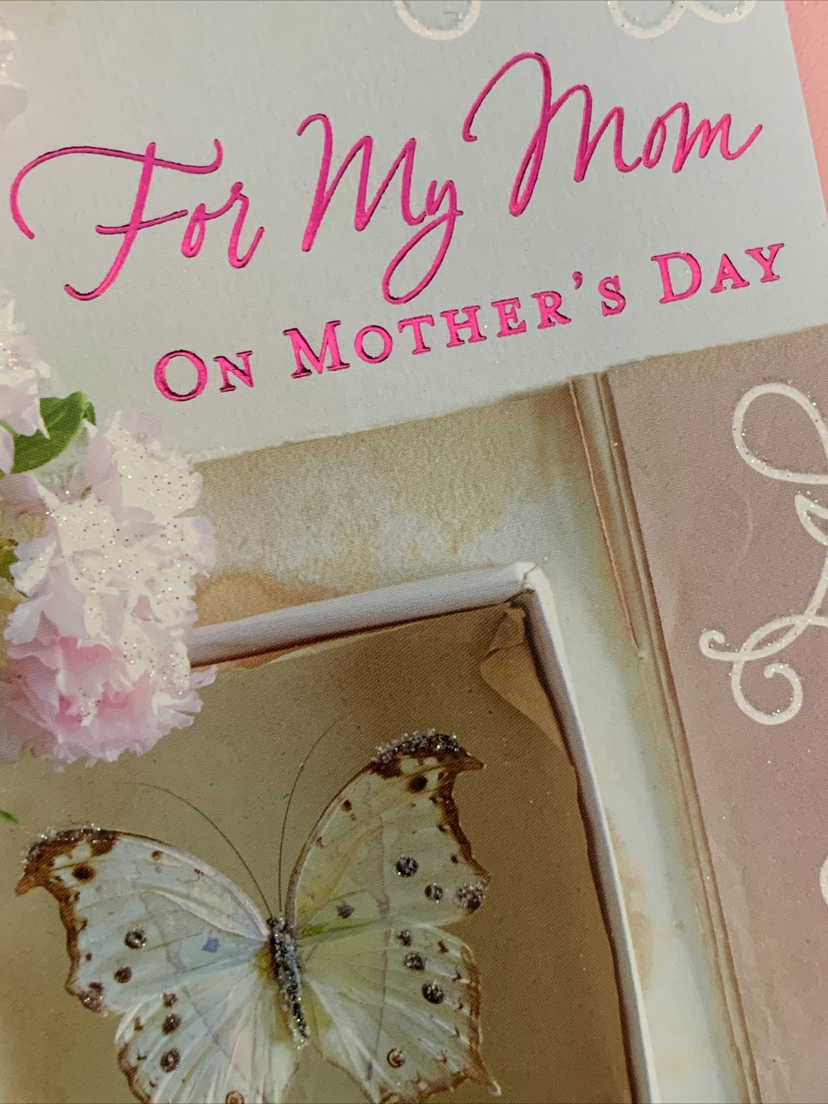 Hallmark Mother’s Day Card: Floral Butterfly Home Belonging Carry Through Life