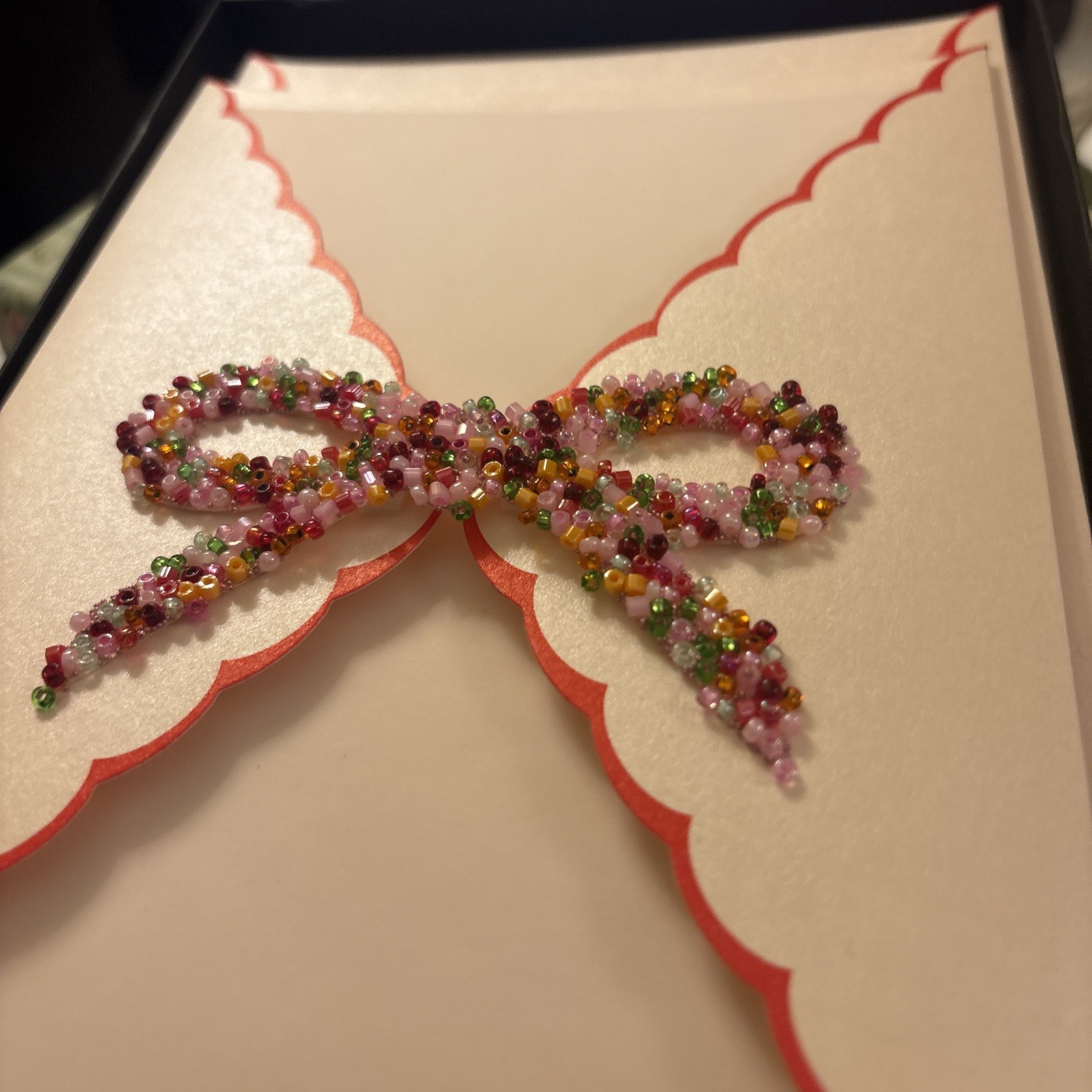 NEW Meri Meri Now Beaded Invitations Fancy Envelopes Water Paper 7 New (d3