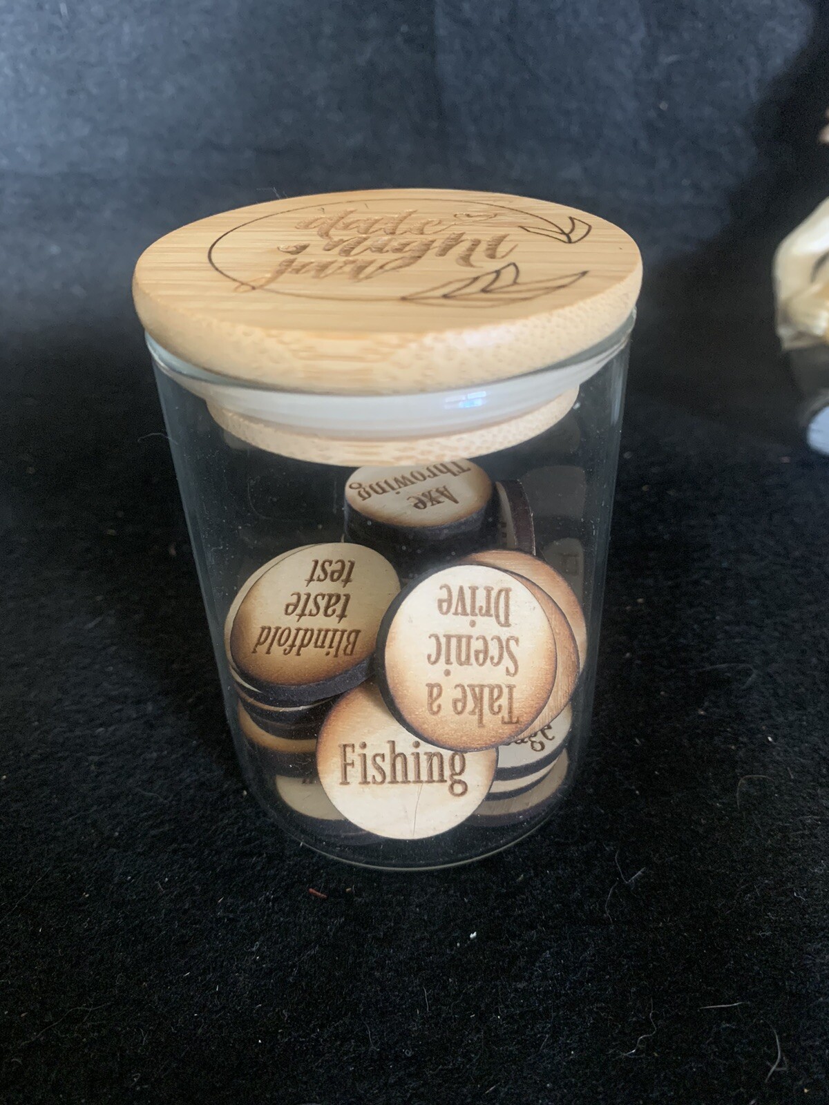 Date Nights in a Gift Jar Includes 32 Date Ideas.