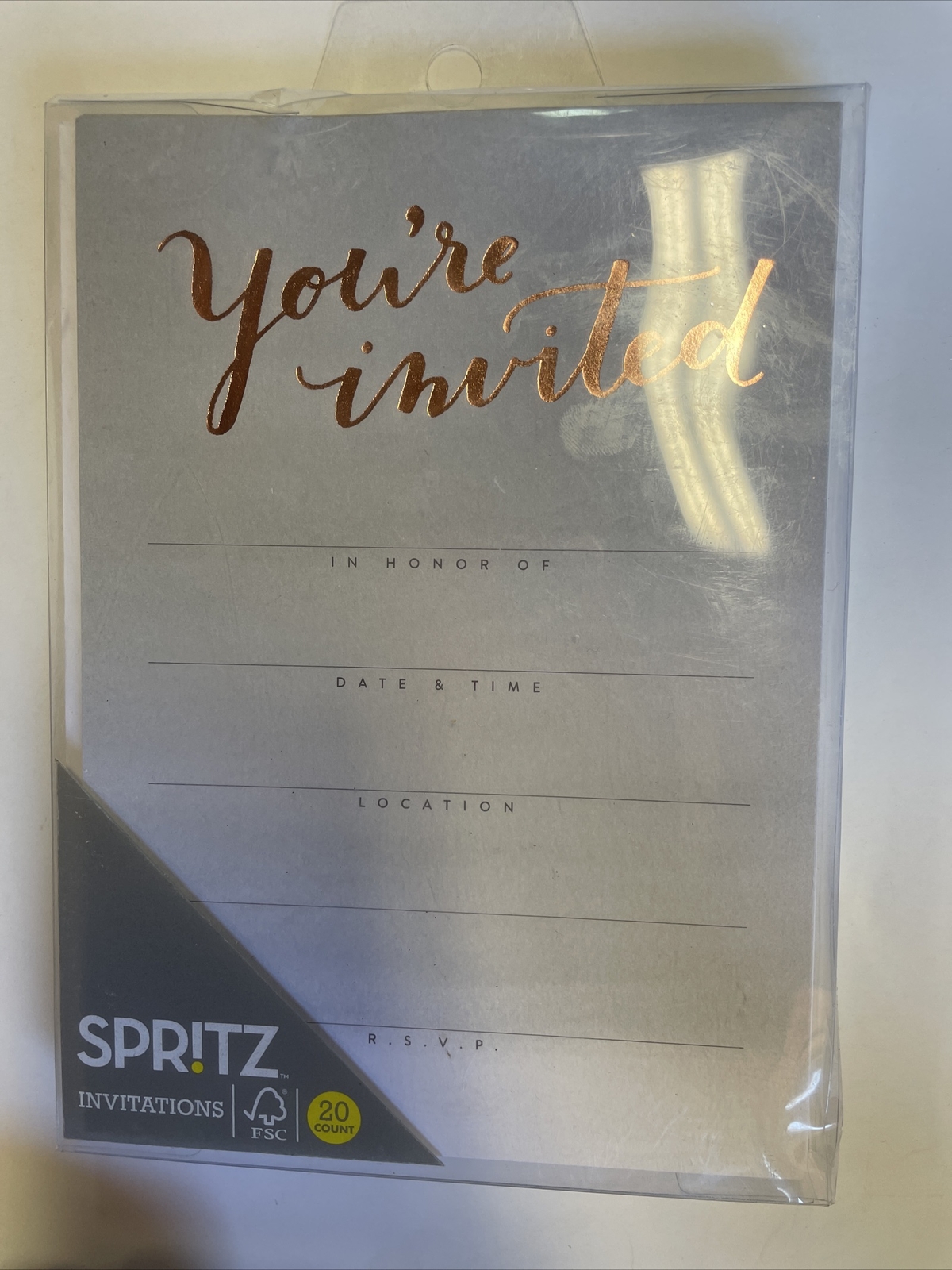 You’re Invited Invitations Pack of 20 with Envelopes Spritz Party Event, New